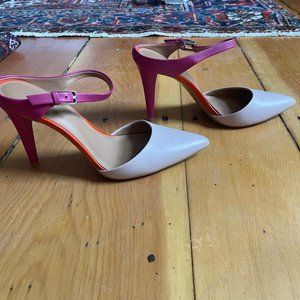 Calvin Klein Pink Slingback Stiletto Heels